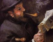 皮埃尔 奥古斯特 雷诺阿 : Claude Monet Reading